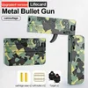 Gun Toys 2024 Improved Foldable Gun-Toy Soft Bullet Lifecard Alloy Shooting Gun For Adult Boys For Birthday 240307