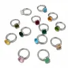 Bague Solitaire 2 pièces, ensemble de 2 pièces, mélange de couleurs empilées, cristal, 30 couleurs, Style bonbon, bijoux, cadeau d'anniversaire pour femmes, 230620