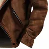 Hommes col de fourrure veste en vrac confortable décontracté mode couleur unie conception chaud automne hiver styles polyvalent veste à revers 240304