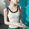 T-shirts Femmes Haute Qualité 2024 Femmes Tops Contraste Couleur Splice Printemps Été T-shirt Femme Sexy Crop Top Vêtements Réservoir Y2k Corset