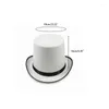 Berets White Top Hat Magicien Bowler Halloween Stage Performances Y1UA