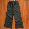 Pantaloni da uomo Hellstar Nylon Button Pant nero Designer Pant Alta qualità WOEMN Uomo Jogger Fashion Pants Lovers Tuta 240308