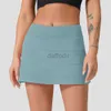 Calças ativas Yoga Outfits Cintura alta Tênis Saias Exercício Plissado Saia Cheerleaders Vestidos Curtos Fitness Wear Meninas Running Elastic Adulto Sportswear 240308