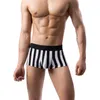 Caleçons hommes respirant rayé sous-vêtements imprimés mode boxeurs Shorts Sexy mâle confort culottes sous-vêtements Boxershorts