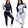 NEUE frühling frauen Trainingsanzüge Luxus marke Anzug mode Lässig 2 Stück Set designer sport Anzug J2939