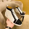 Casual skor unisex märke hög kvalitet för män stil mode spikar nitar lägenheter kvinnor sneakers 123