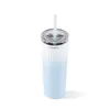 2024 Thermos Bottiglia d'acqua Sport in acciaio inossidabile Tazza da caffè Grande capacità Paglia esterna Portatile Sfumatura di colore Isolamento Tazza fredda Veicolo Starbuc
