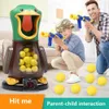 Gun Toys Air Pump Shooting Target Game Shooting Games Toy Gun Duck Air-powered Gun Soft Bullet Ball Electronic Scoring Game Toys for KidsL2403