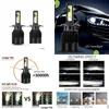 Bilstrålkastare Ny 2pc 12V C6 -bil LED -strålkastare BBS H4/9003/HB2 72W 10000LM 6500K IP65 Vattentät H4 Mini Head Lamp Cob Drop Deliv Dhtwy