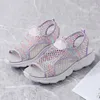 Sandalen Mode Frauen Plattform Casual Mesh Sportschuhe AntiSlip Weibliche Alias Offene spitze