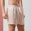 Трусы мужские атласные однотонные трусы-боксеры плавки нижнее белье ночная рубашка пижамы штаны для сна шорты для плавания