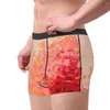 Slip CREATION IN COLOR CORAL PINK Pretty Girly Waves Sea Splash Abstract Acrylique Culotte Sous-vêtements pour hommes Shorts Boxer Briefs