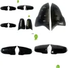 Andra interiörstillbehör Nytt för X1 F48 X2 F39 Z4 Supra Horns Bright Black Mirror Housing Rearview er Car Modification Accessories D DHSLH