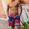 2024 Pantaloni da spiaggia nuovi estivi da uomo con fodera interna ampia Pantaloncini divisi casual taglie forti per abbigliamento da uomo