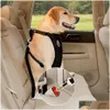 Obroże dla psów smycze powietrza siatka szczeniąt dla pies samochodowa wiązka bezpieczeństwa pasa klipu ołowiu dla psów podróży mti-funkcja oddychająca 2 DHMPS