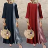 Etnische Kleding Vrouwen Moslim Mode Jurk Linnen Abaya Arabische Turkse Kaftan Plaid Maxi Yukata Islamitische Traditionele Kimono Losse Gewaad