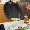 Pans sensarte bezstałek z zestawu do smażenia patelni szwajcarskie granitowe omlety Zdrowe kamienie kuchenne szefów kuchni