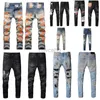 Jeans Designer Herrenjeans Jeans ksubi Jeans High Street Hole Star Patch Herren-Denimjeans mit Sternstickerei Stretch-Slim-Fit-Hose True Jeans 240308