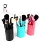 Princess Rose 12pcs Make Up Brush Set Makeup Brushes Kit Maquiagem Pincel Pinceaux Maquillage Leather Brush Holder1835492