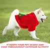 Cat Costumes Xmas Dog Clothes Pet Party Christmas Shirt Clothing Comfortable Costume Fleece Puppy Adorable Red Vest