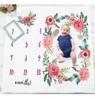 drop ship Newborn Baby Monthly Growth Milestone Blanket Flower Background Cloth Shooting Po Bedding Wrap Pography Props1927657