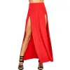 Dresses 2023 New Arrival High Waisted Sexy Womens Double Slits Summer Solid Long Maxi Skirt Wholesale 51 Valentine's Day Gifts