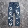 Dżinsy High Street Pants dżinsy drukują wysokiej jakości 1 męskie vintage 240308