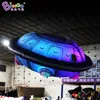 wholesale Outdoor Advertising Inflatable Colorful Lighting Spacecraft Models For Space Theme Decoration Inflation Ufo Balloon Party Event With Air Blower Toys