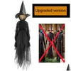 Party Decoration Halloween Decorations Light-Up Witches With Stakes Outdoor Holding Hands Screaming Sound Activated Sensor Decor Drop Dhkth