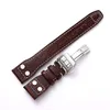 Högkvalitativ äkta mjuk kalvläderklockbandband för IWC Mark 17 Series Watch Band 20 22mm Belt Armband med Rivet T190705246F