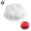 SJ 3D Rose Flower Cake Mould Silicone Molds Diy Valentines Day Wedding Dessert Mousse Kitchen Pastry Bakeware Tools 240226