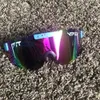 Solglasögon ramar pit huggare ridning polariserade anti VU400 färgglada riktiga filmlinser utomhus sport solglasögon