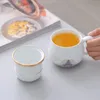 Portable Porcelain Cloisonne Tea Mugs Creative Cat Ceramic Tea Cup Set Pot with Strainers Cute CatMouse Teapots 240301