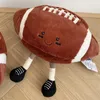 Football bébé basket bébé amusant en forme de peluche poupée Rugby poupée Football basket bébé avec pieds