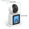 Moniteur bébé caméra intelligente WIFI 2,8 pouces écran 1080P bidirectionnel Audio vidéo surveillance des appels sécurité sans fil Q240308