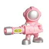 Pistola Giocattoli Giocattolo per bambini Creativo Flip a 360 gradi Buona tenuta A prova di perdite Intrattenimento squisito Astronauta multifunzionale Spray leggero Giocattolo BoyL2403