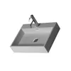 Łazienka prostokątna ściana zwisana do mycia Modna Cloakroom Corian Vanity Washbasin Solid Surface Desin Lavabo RS38343