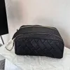 Denim cosmetic bag makeup bag designer women make up bag toiletrys bags Womens Fashion all-match Diamond Lattice handbags with dust bag