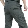Erkekler Hafif Taktik Pantolon Nefes Alabilir Yaz Sıradan Ordu Askeri Uzun Pantolon Erkek Su Geçirmez Hızlı Kuru Kargo Pantolon 240226