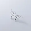 Stud Earrings 925 Sterling Silver Water Drop For Women Girl Simple Irregular Smooth Design Jewelry Party Gift