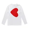 Designer à manches longues décontracté confortable coton motif coeur t-shirt haut femmes hommes sweat-shirt japonais coréen streetwear décontracté sweat-shirt à manches longues