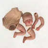 NPK 19inch born Baby Reborn Doll Kit Baby Rosalie Lifelike Soft Touch Already Painted Unfinished Doll Parts 240226