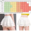 Vestidos nuvem esconder bolso tênis saias para menina correndo golfe esportes pantkirt mulheres ginásio shorts de fitness treino cintura alta esporte skort