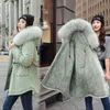 Casacos de Trench das Mulheres Mulheres Inverno Desgaste Curto Para Baixo Casaco Acolchoado Grande Estudante Coreano Parka Olhar Grosso Moda