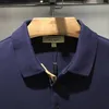 Camicia per giacca da design camicia da uomo maglietta a maniche lunghe a maniche lunghe con ricamo di cotone puro war cavallo casual primavera e stile autunno G414