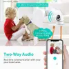 Baby Monitor Camera Pan/Tilt WiFi Security Camera för Baby Monitor FHD 1080p Dog Motion Detection Automatisk spårning Bidirectional Audio Q240308