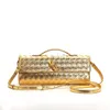 Long New Clutch Stick Andiamo Lock Bag Fashion bottegs 2024 Lady Hardware Bags Buckle Venetas Cross Purse Single Woven Shoulder Women Baguette Handle Y1Y4