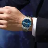 POEDAGAR Reloj de pulsera de lujo para hombre, resistente al agua, luminoso, fecha, semana, reloj deportivo de cuarzo de acero inoxidable para hombre, reloj masculino 240227