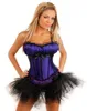 Klassieke Women039s Shapers Lint Kant Corset Busiters met Gelaagde Mini Rok Tutu Jurk Set DIY Halloween Kerst N7722201