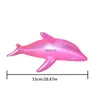 Bath Toys 53cm inflatable dolphin beach swimming ring party childrens toy pool mat water H240308